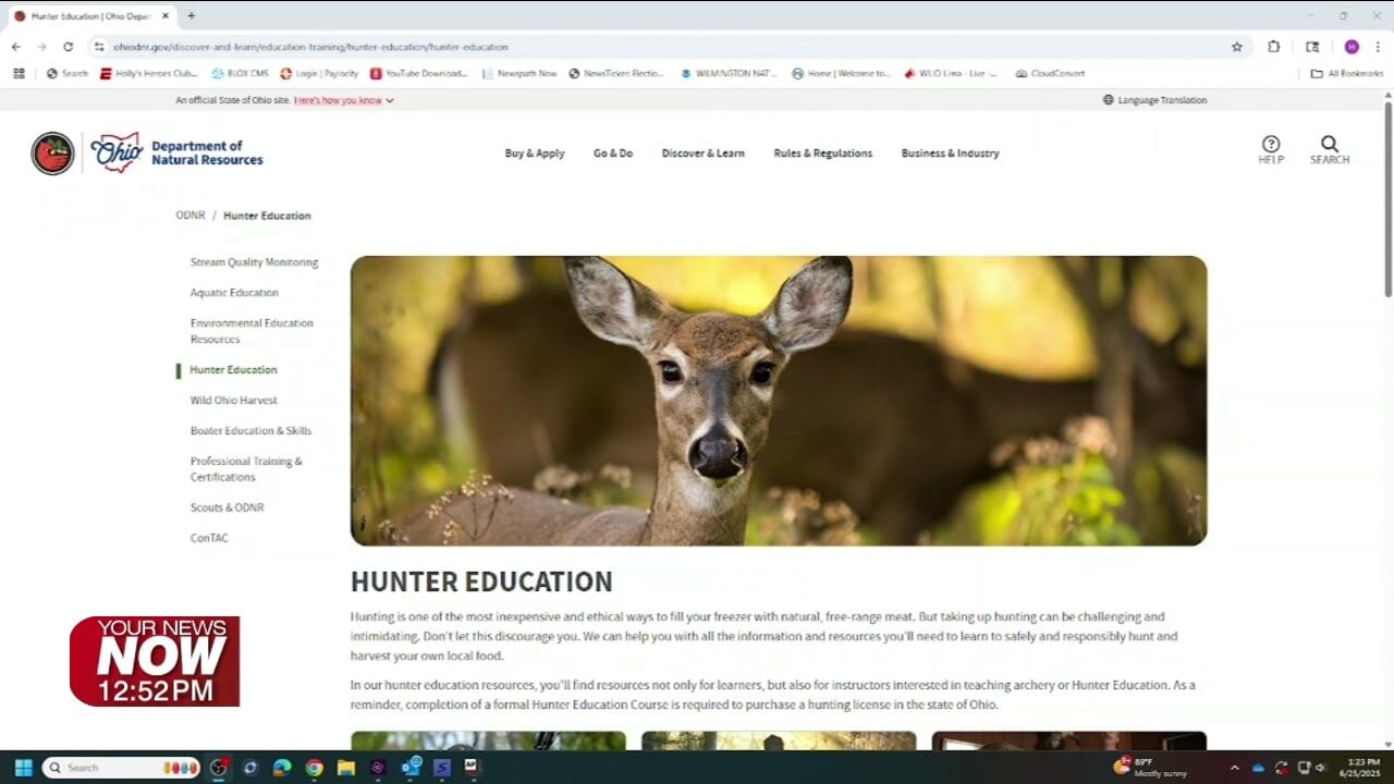 ODNR offers educational courses to learn more about hunting in the Buckeye State